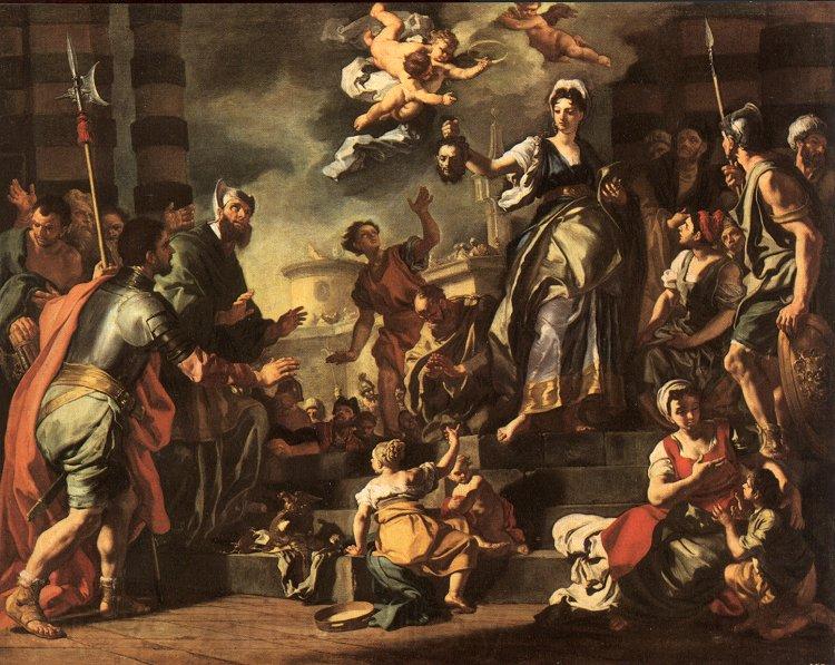 Francesco Solimena Judith with the Head of Holofernes Norge oil painting art